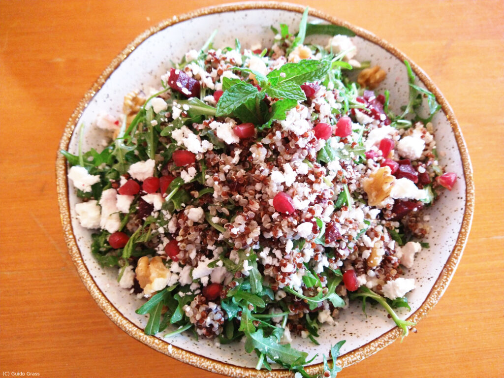 Quinoa Salat in der Pizzeria D'Aldeia